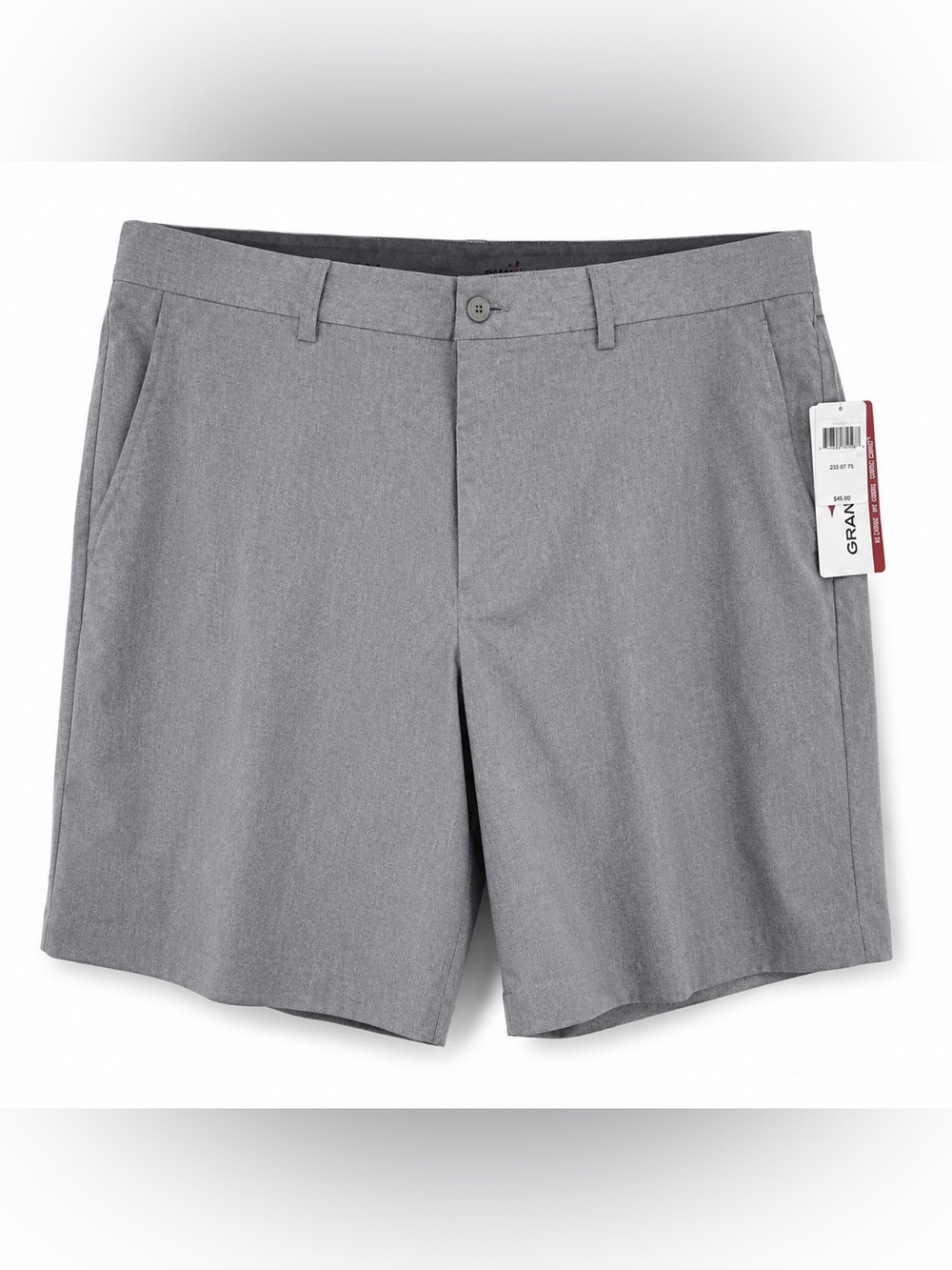 Grand Slam Golf Shorts Mens Size 42 Light Gray Heather Performance Stretch NWT